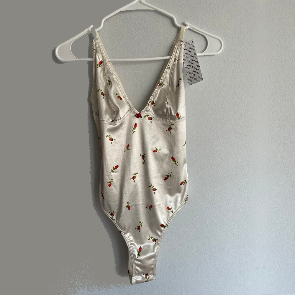 White Silk Bodysuit